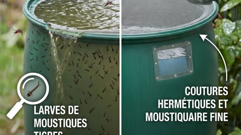 Moustique tigre et récupérateurs d’eau de pluie : pourquoi ils prolifèrent et comment les prévenir efficacement