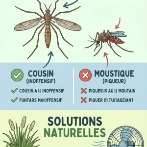Gros moustique cousin : comment l’identifier et l’éloigner efficacement