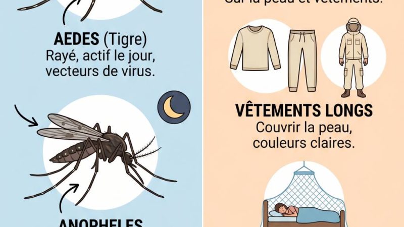 Different moustique : comment reconnaître les différents moustiques et s’en protéger