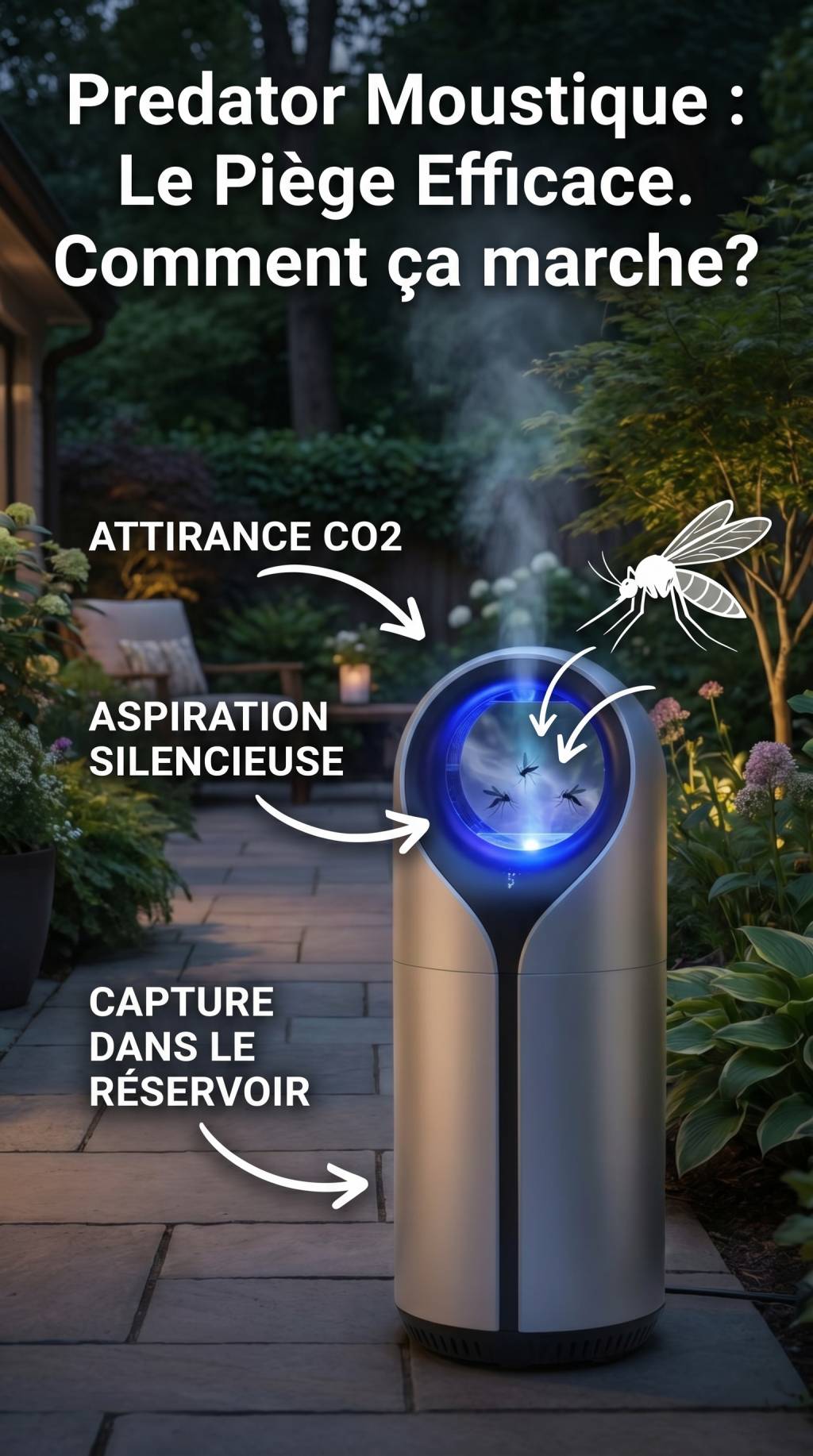 Predator moustique : comment fonctionne ce piège anti-moustiques ?