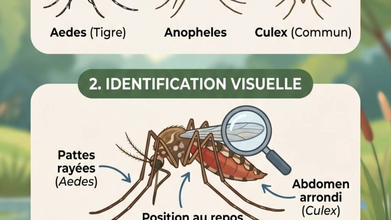 Types de moustique : comment les reconnaître et mieux s’en protéger