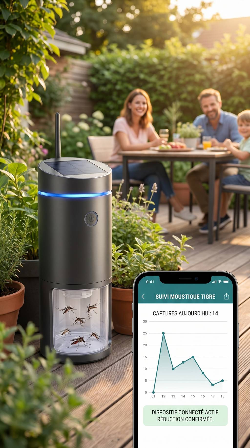 Peut-on utiliser des pièges connectés pour surveiller et réduire les moustiques tigres autour de sa maison ?