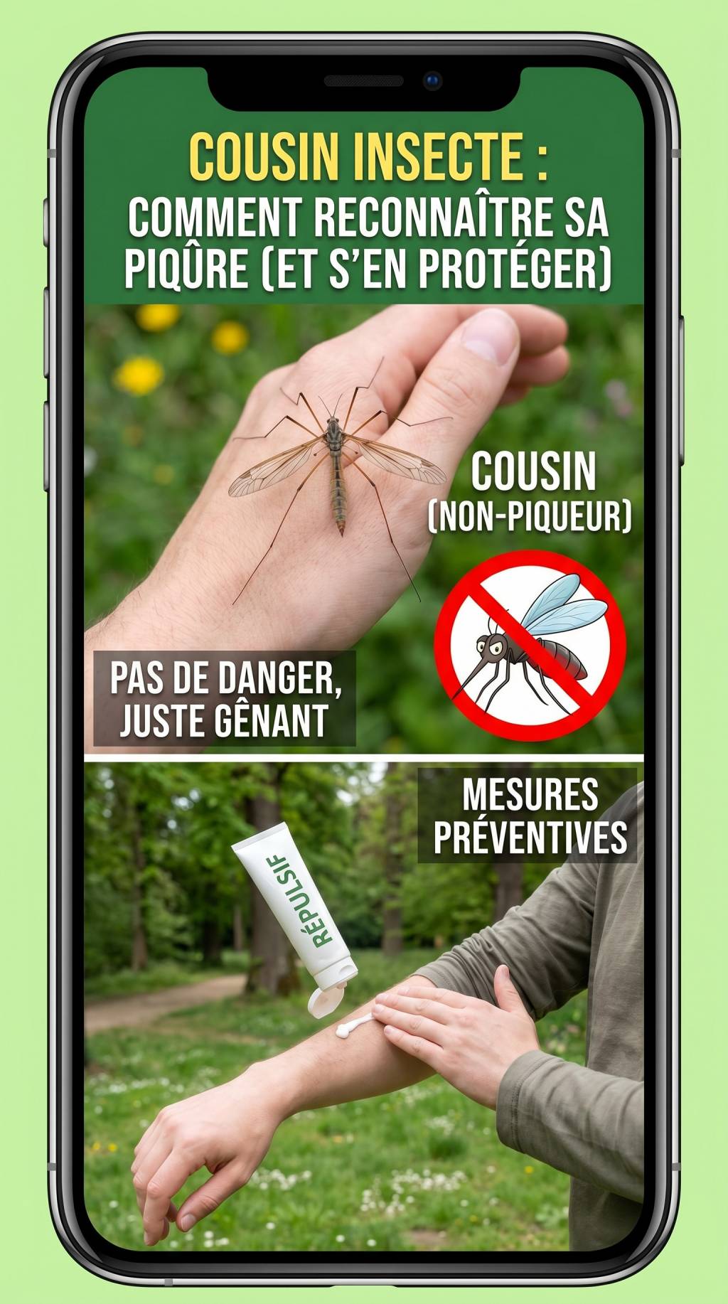 Cousin insecte piqure : comment reconnaître sa piqure et s’en protéger
