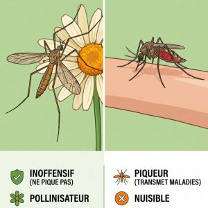 À quoi servent les cousins insectes et comment les différencier des moustiques