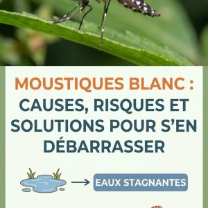 Moustiques blanc : causes, risques et solutions pour s’en débarrasser