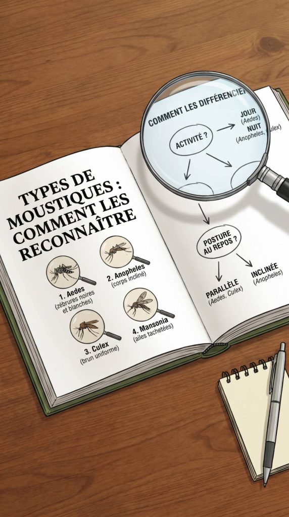 Types de moustiques : comment les reconnaître et les différencier