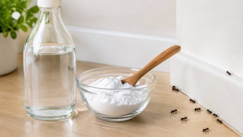 Bicarbonate et vinaigre blanc contre les fourmis : est-ce vraiment efficace ?