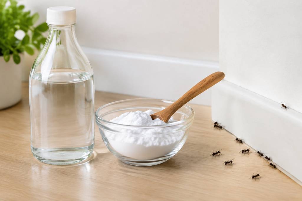 Bicarbonate et vinaigre blanc contre les fourmis : est-ce vraiment efficace ?